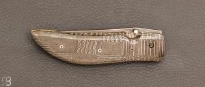  Couteau " Full damas " de poche custom par Johnson, R.B.