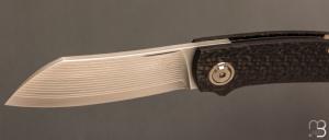   Couteau " Haddock " custom de Jens Anso - Fibre de carbone et lame en VG10 "TAKEFU"