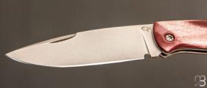   Couteau " Hippocampe " par Éric Parmentier - Os de girafe stabilisé