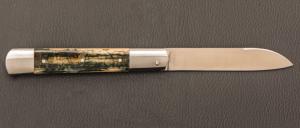    Couteau  "  Issoire  " par Maxime Surjous  - Ivoire de mammouth et lame en RWL34