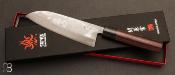 Couteau Japonais Kanetsune Blue Paper Steel N°2 damas  - Santoku 165mm