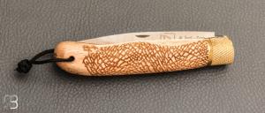  Couteau de poche José Da Cruz " Décalé collection " en bois de hêtre - Modèle "ÉLÉPHANT"