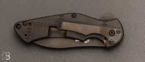   Couteau "Junkyard Dawg Small" par Galyean Pro Series - Titane et lame en CPM154