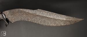    Couteau " Kukri - Mosaic Damascus " custom de Claudio Sobral & Ariel Sobral - CAS Knives