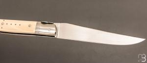  Couteau " Laguiole " par Erwann Aubriet - Ivoire de mammouth