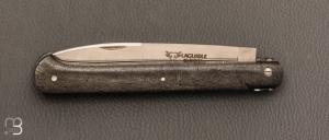 Couteau " Laguiole droit " 13 cm par Laguiole en Aubrac  - Fatcarbon spacecoral