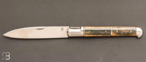  Couteau " Laguiole droit  " RWL34 et mammouth par Romain Alvarez