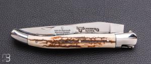      Couteau Laguiole en Aubrac - Ivoire de mammouth - doubles platines