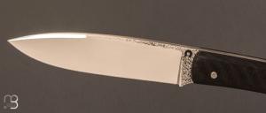 Couteau  "  Le Grimpeur  " par Les Couteliers de Fontainebleau - Fibre de carbone et Acier D2
