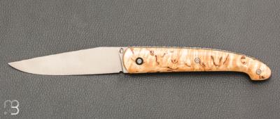   Couteau " Le Passager " de Pierre Thomas - Atelier Odae - Bouleau et 14c28n