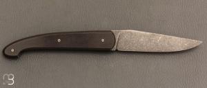  Couteau  "  Le Passager " de Pierre Thomas - Atelier Odae - Bronze noirci