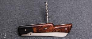   Couteau " Le Vendredi" par Perceval - ébène du Gabon et bois de fer