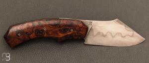 Couteau " Liner-Lock " custom par Rémi Bouin - Ironwood et C130