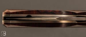 Couteau " Liner-Lock " custom par Rémi Bouin - Ironwood et C130