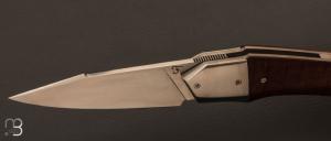 Couteau  "  Liner-Lock custom " par Florian Dreyer FD-Knives - Gidgee et lame en RWL34