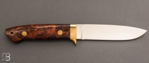    Couteau " Loveless 5'' Drop Point " par Shaun Bruwer - Bois de fer