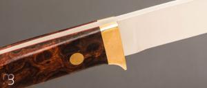    Couteau " Loveless 5'' Drop Point " par Shaun Bruwer - Bois de fer