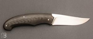    Couteau " Lutra Light " custom par Cyril Doche - Fibre de carbone et RWL34
