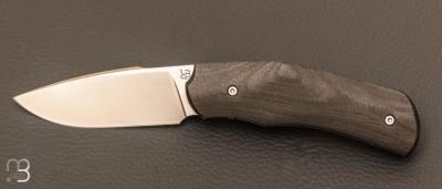 Couteau " MINI BIB’S " en fibre de carbone et D2 par Romain Bignon