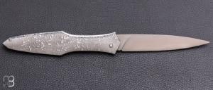    Couteau " Magna Pinna " fait main par Laraud Blade  - Acier "Pshit wash" et 14C28
