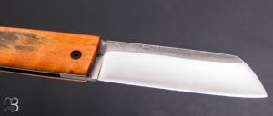  Couteau  " Mesclun " Piémontais de Julien Maria - érable moucheté stabilisé et XC100