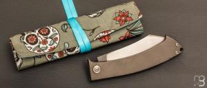    Couteau " Nesmuk lock-back " custom par Torpen Knives - Jérôme Hovaere - Titane et N690Co