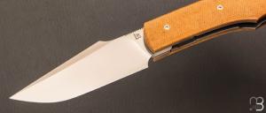 Couteau  "  New Hardy " custom par Rémi Lavialle - RWL34 et micarta Westinghouse