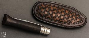    Couteau "OPI N°09" custom par Anthony Brochier - Damas  torsadé et chêne