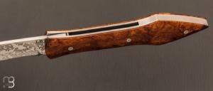   Couteau " L'Oegopsyde " fait main par Laraud Blade  - Bois de fer et 14C28 pshit wash