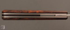   Couteau "  Piémontais  " pliant bois de fer des Forges d'Haraldr