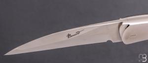    Couteau " Pissutu " par Charles Bennica - Inlays en nacre noire