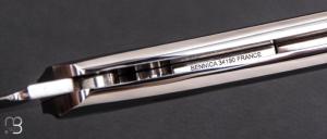    Couteau " Pissutu " par Charles Bennica - Inlays en nacre noire
