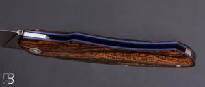    Couteau " Quetsche à friction " par Louis Contat - Bocote et acier XC100