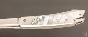    Coffret de couteaux " R.B.L Yin & Yang" custom de Guillaume Ducasse - Nacre noire & blanche