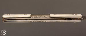 Couteau " Robespierre " nacre et damas de Robert Beillonnet