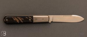  Couteau de poche " Roundhead Barlow " Corne de bélier par Lionsteel - CK0111.RM