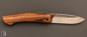   Couteau  "  le Rustique " piémontais par Julien Maria - Acacia et lame en XC75
