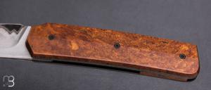   Couteau " Sanjo " custom par Guy Poggetti - Rag micarta et lame en Sandinox