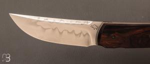  Couteau  "  Sanjo " custom par Guy Poggetti - Bois de fer et Shirogami