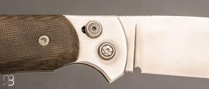   Couteau " Savane " par Éric Parmentier - Micarta et RWL34