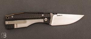  Couteau  "  Sika  " custom par Torpen Knives - Jérôme Hovaere - Fibre de carbone et D2