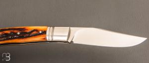  Couteau " Slack " custom par Raphaël Durand - Jigged bone et RWL34