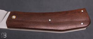   Couteau " Slipjoint " custom par Guy Poggetti - Micarta et 14c28