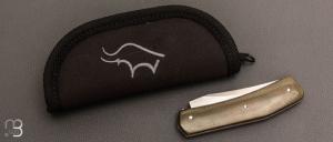   Couteau " Slipjoint " custom par Guy Poggetti - Micarta et 14c28n