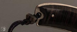 Couteau   "   Sparus  " fixe forgé par Guy Poggetti - Koa et C105