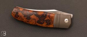 Couteau  " Stan " custom ironwood et RWL-34 par Maxime Belzunce