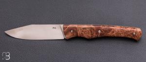 Couteau de poche Tedesco par Adrien Giovaninetti - Érable Négundo stabilisé