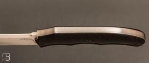 Couteau " Tetrao Mini " custom par Cyril Doche - Rag micarta et 14c28N