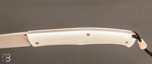    Couteau " Thiers" custom par Raphaël Durand - G10 blanc et RWL34