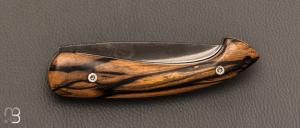  Couteau " Trident " liner-lock  par CITADEL - Ébène Royal et N690Co Böhler
